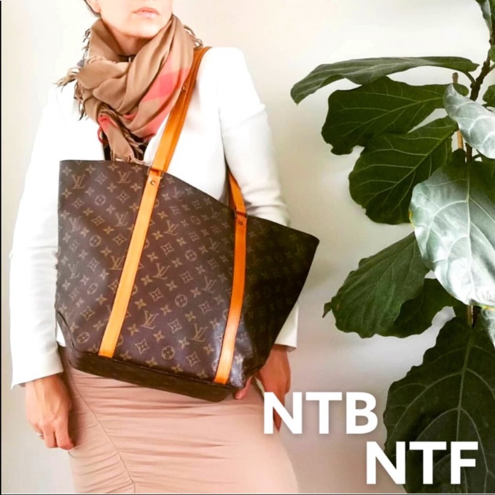 Louis Vuitton retired large sac shopping tote 👜